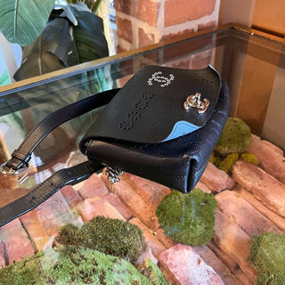 CHANEL CC Logo Eyelet Black Calfskin Belt Bag