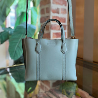 TORY BURCH Perry Small Blue Triple Compartment Tote