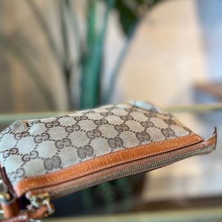 GUCCI GG Canvas Jolicoeur Wristlet