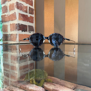 DIOR MJNTY Umbrago Blue Leopard Acetate Sunglasses