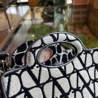 VALENTINO Le Troisieme Mini Toile Iconographe Goatskin Shopping Bag