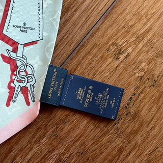 LOUIS VUITTON Monogram Rising Confidential BB Silk Bandeau Scarf