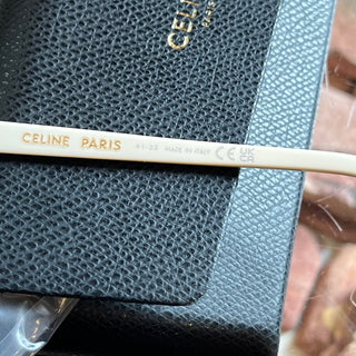 CELINE CL40264U Cream Cat Eye Acetate Sunglasses