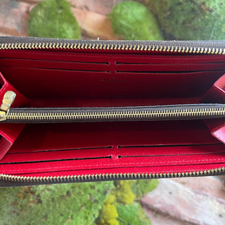 LOUIS VUITTON Damier Ebene Coated Canvas Zippy Wallet