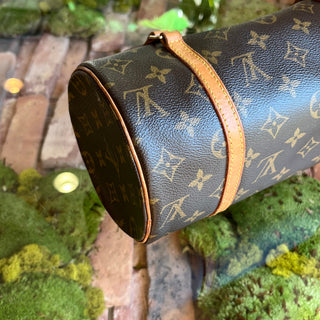 LOUIS VUITTON Papillon 26 Brown Vintage Monogram Canvas Satchel