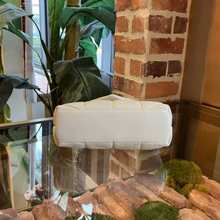 SAINT LAURENT LouLou Small White Puffer Lambskin Leather Shoudler Bag