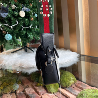 GUCCI Ophidia Messenger Navy GG Supreme Canvas Crossbody