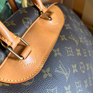 LOUIS VUITTON Deauville Brown Monogram Canvas Vintage Satchel