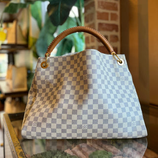 LOUIS VUITTON Artsy Damier Azur Canvas Hobo Bag