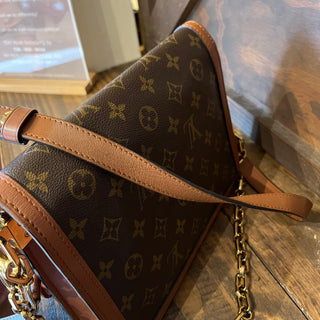 LOUIS VUITTON Dauphine MM Reverse Monogram Canvas Shoulder Bag