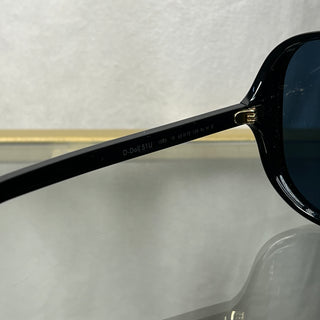 DIOR D-DOLL S1U Navy Blue Acetate Oversized Aviator Sunglasses TS3812