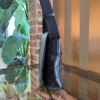 LOUIS VUITTON District MM Black Monogram Eclipse Canvas Crossbody Bag