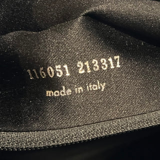 SAINT LAURENT Rive Gauche Mombasa Black Leather Vintage Hobo Bag