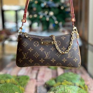 LOUIS VUITTON Liv Pochette Monogram Canvas Shoulder Bag