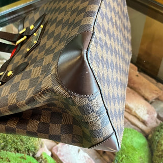 LOUIS VUITTON Hampstead PM Brown Damier Ebene Canvas Tote Bag