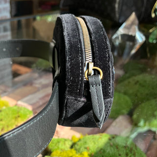 GUCCI Fanny Pack Velvet Crystal Belt Bag