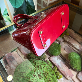 LOUIS VUITTON Alma PM Indian Rose Monogram Vernis Leather Handbag