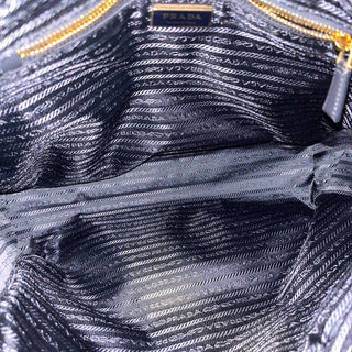 PRADA 1995 Re-Edition Large Navy Blue Impuntu Quilted Nylon Tote Bag