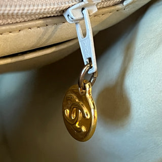 CHANEL Vintage Classic Top Handle Flap Bag Quilted Lambskin Medium