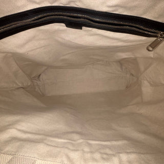 GUCCI Canvas Embossed Logo Tote