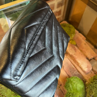 SAINT LAURENT Loulou Toy Quilted Black Calfskin Crossbody