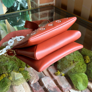 LOUIS VUITTON Coussin PM Terracotta Monogram Embossed Leather Shoulder Bag