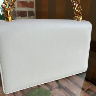 DOLCE&GABBANA DG Girls Flap White Nappa Leather Shoulder Bag