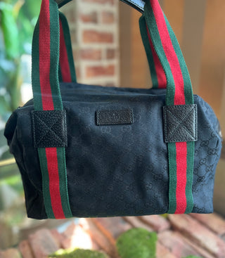 GUCCI Web Black Ophidia Shoulder Bag