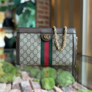 GUCCI Ophidia GG Medium Monogram Canvas Shoulder Bag