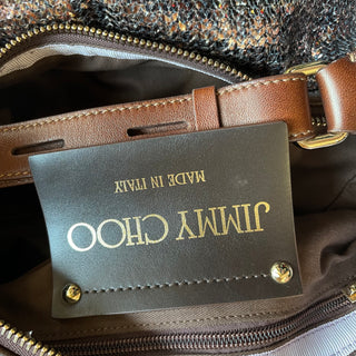 JIMMY CHOO Multicolor Sequin Python Hobo