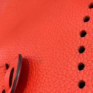 HERMES Evelyne PM III Bougainvillea Clemence Leather Crossbody Bag