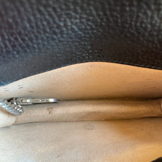 GUCCI Super Mini Dionysus Black Calfskin Leather Shoulder Bag