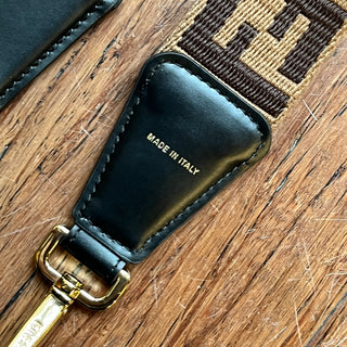FENDI Srap You Brown Fabric Shoulder Strap