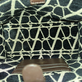 VALENTINO Le Troisieme Mini Toile Iconographe Goatskin Shopping Bag
