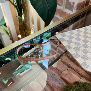 LOUIS VUITTON Neverfull Damier Azur Canvas Pochette