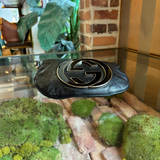 GUCCI Blondie Small Black Leather Shoulder Bag