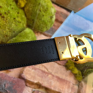 GUCCI Reversible Beige Ebony GG Supreme Canvas Belt SZ85/34(6US)