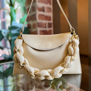 PROENZA SCHOULER Braid Bag Cream Leather Shoulder Bag