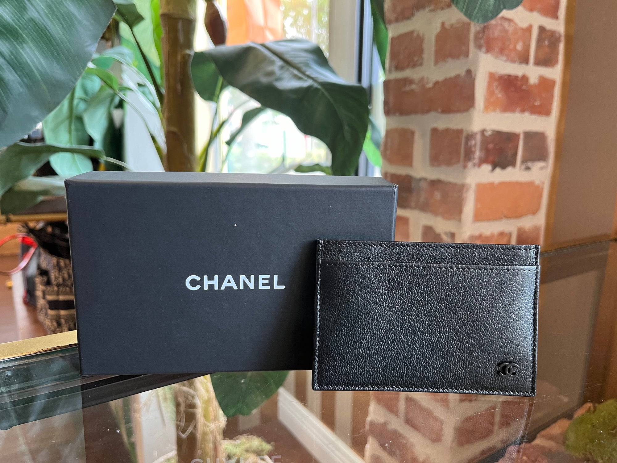 CHANEL Black CC Card Wallet