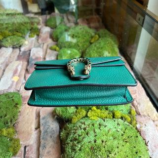 GUCCI Super Mini Dionysus Emerald Crystal Dollar Calfskin Crossbody Bag