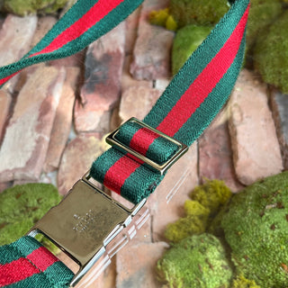 GUCCI GG Web Canvas Double Pocket Belt Bag