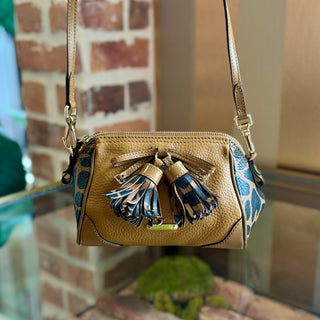 BURBERRY Animal Print Mini Blaze Crossbody