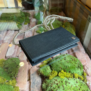 GUCCI Black Dollar Calfskin Interlocking G Crossbody