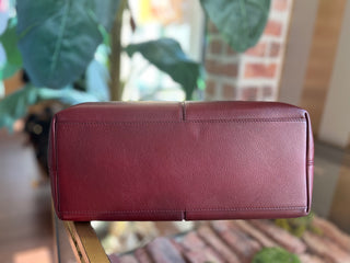 CARTIER Red Leather Marcello Shoulder Bag