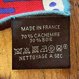 HERMES Mulitcolor Acte III Scene I La Clairiere Cashmere Shawl