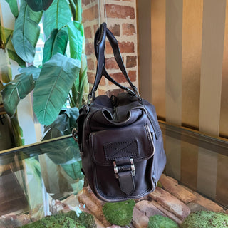 DIOR Rebelle Brown Leather Satchel Bag