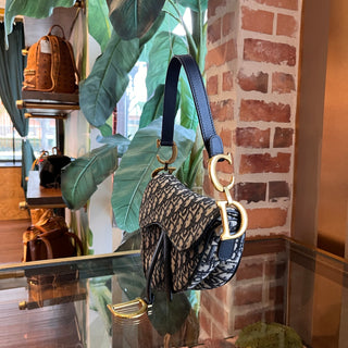 CHRISTIAN DIOR Saddle Dior Oblique Jacquard Shoulder Bag