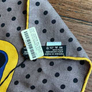 HERMES Clic Clac À Pois GM 140 Cashmere Silk Shawl