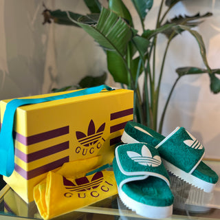 Adidas x Gucci GG Platform Sandal SZ 40