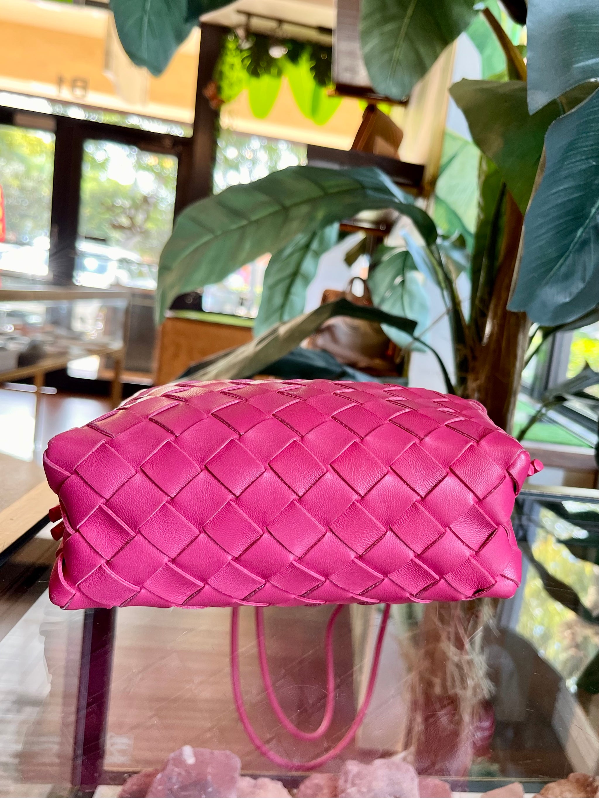 BOTTEGA VENETA Pink Mini Loop Camera Bag - The Purse Ladies